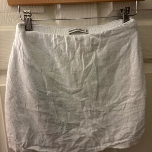 Abercrombie & Fitch Cream Mini Skirt